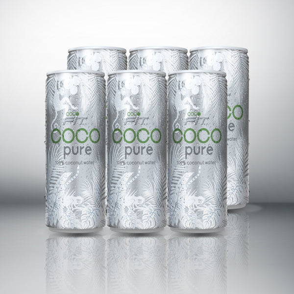 [:de]Cocofit -  100% KOKOSNUSSWASSER in can 330ml. x 6 pcs[:en]Cocofit -100% coconut water in can 330ml. x 6 pcs[:] image 0