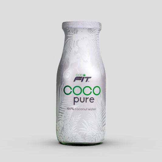 Cocofit -  100% KOKOSNUSSWASSER in Glasflasche 280ml. x 24 pcs (carton)